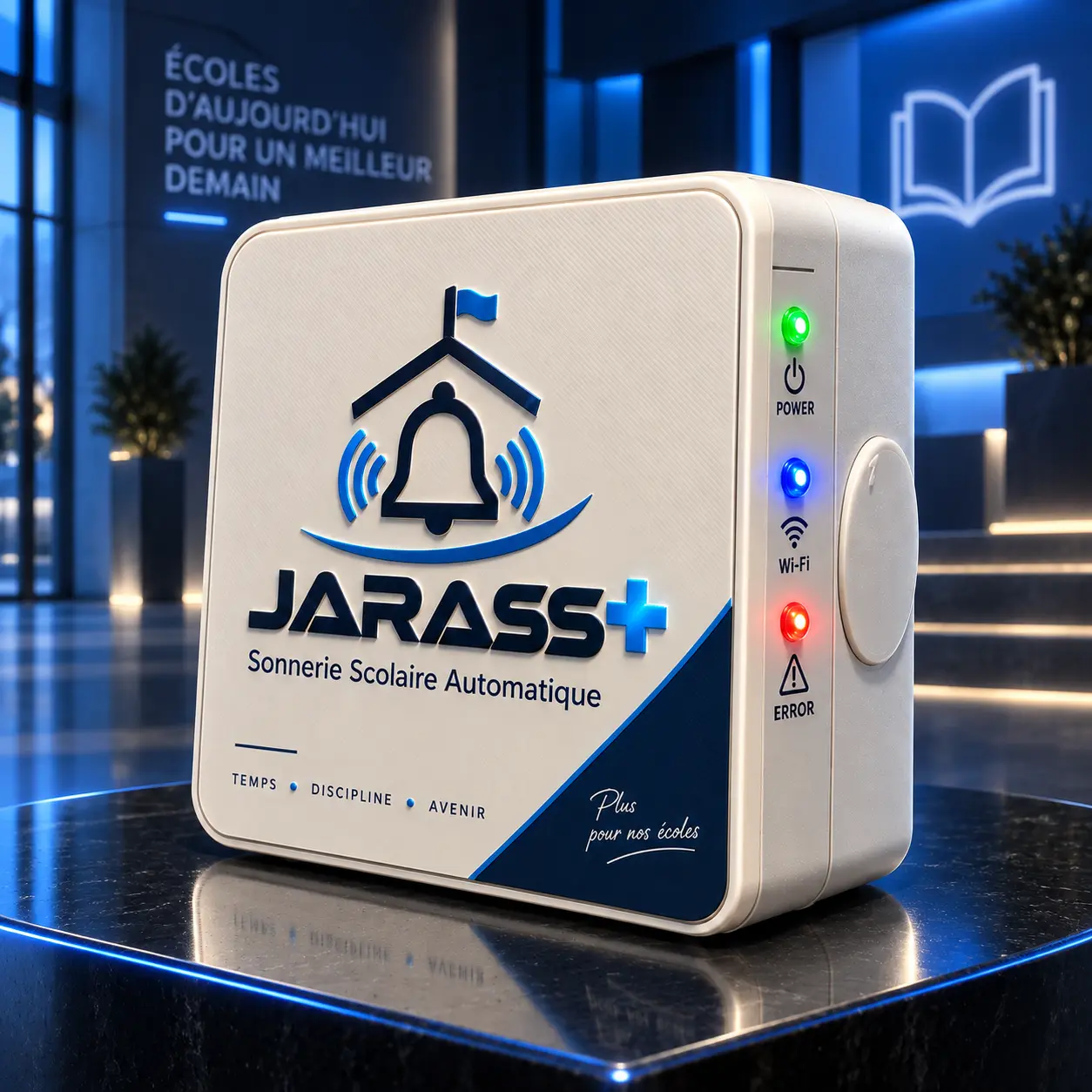 Vue rapprochée du boîtier JARASS+
